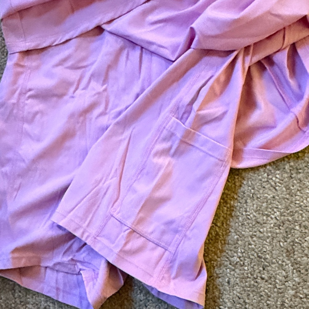 Abercrombie & Fitch One-Shoulder Lilac Mini Dress - Picture 4 of 7